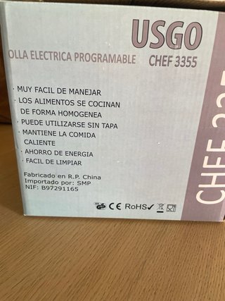 Olla eléctrica USGO Chef 3355 – Nueva