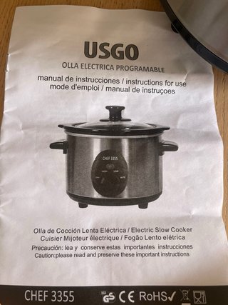 Olla eléctrica USGO Chef 3355 – Nueva