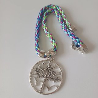 Collar árbol de la vida multicolor