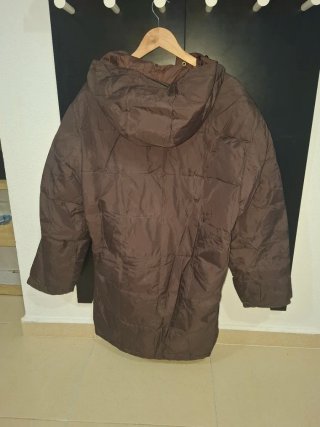 Cazadora ZARA Hombre Plumas 3/4 Marrón XXL