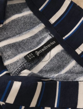 Stradivarius pantalón ancho de rayas