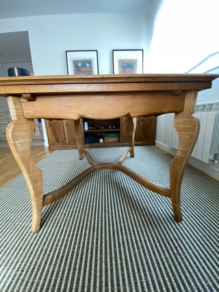 Mesa comedor madera maciza extensible