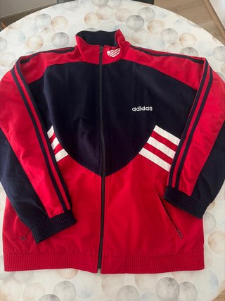 Chaqueta Adidas Vintage Roja y Azul