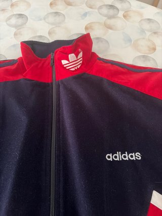 Chaqueta Adidas Vintage Roja y Azul