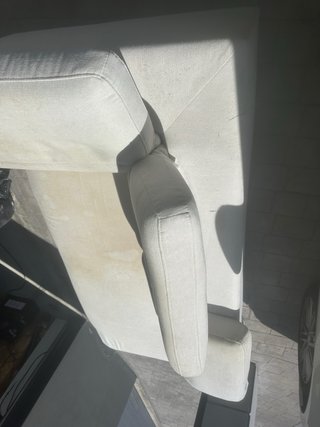 Sofá Chaiselongue Beige Tela