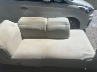 Sofá Chaiselongue Beige Tela