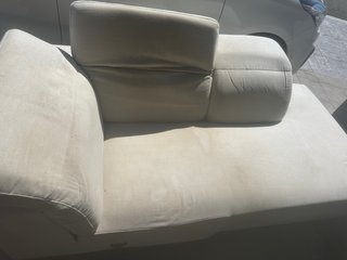 Sofá Chaiselongue Beige Tela