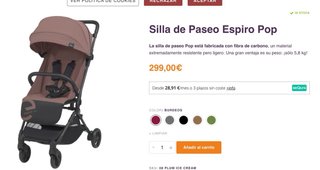 Silla de paseo Espiro Pop + Saco invierno