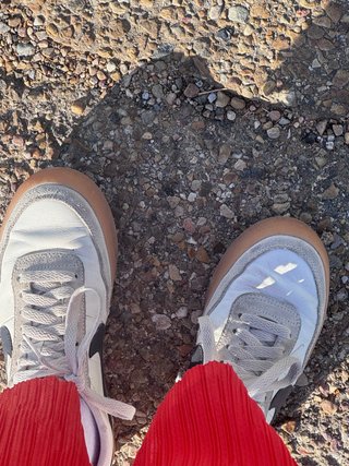 Zapatillas Nike grises y blancas