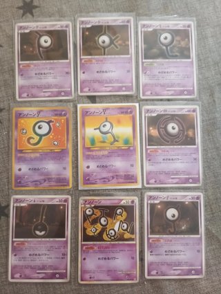 Colección Unown Japoneses Pokémon