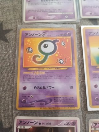 Colección Unown Japoneses Pokémon