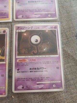 Colección Unown Japoneses Pokémon
