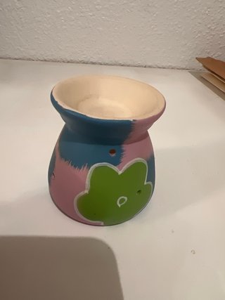 Quemador de aceites cerámica decorado