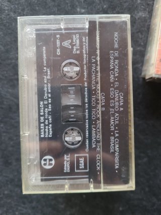 Lote 6 Casetes Música Baile de Salón Vintage