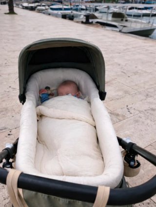 Funda y saco para cochecito de bebé