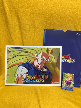 Lámina Dragon Ball Z Sparking Zero Bandai + Carta