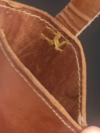 Funda artesanal cuero cinturón militar