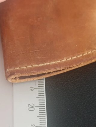 Funda artesanal cuero cinturón militar