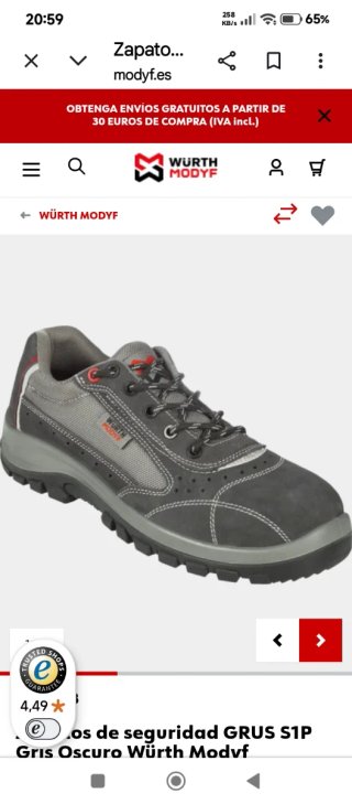 Zapatos de seguridad Würth Modyf GRUS S1P