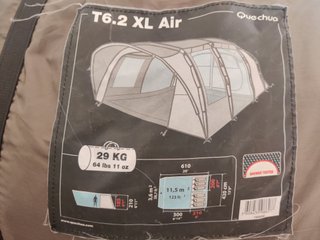 Tienda campaña Decathlon T6.2 XL Air