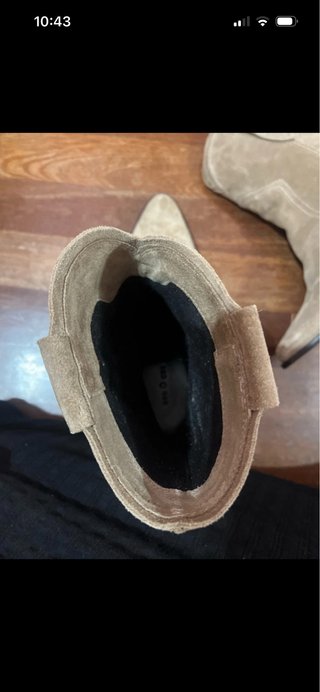 Botín campero ante beige Eseoese