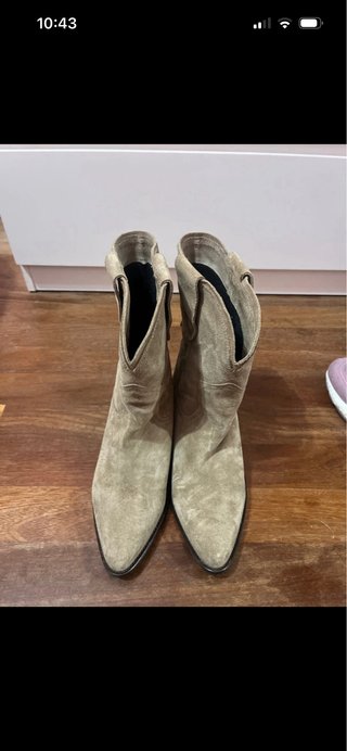 Botín campero ante beige Eseoese