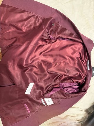 Traje 3 piezas hombre color VINO