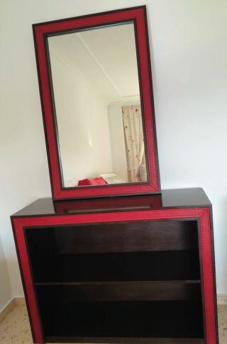 Mueble entrada/salón con espejo