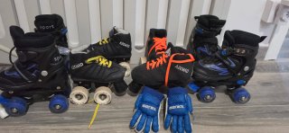 Patines Hockey Azemad Talla 26 y 29. Guantes xs