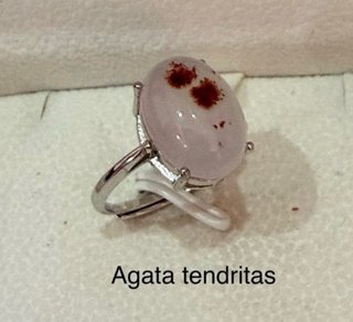 Anillos minerales Naturales plata925 elige
