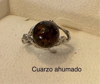 Anillos minerales Naturales plata925 elige