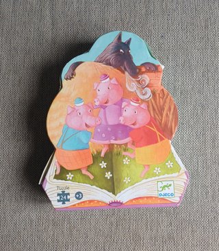 Puzzle Djeco Los Tres Cerditos 24 piezas