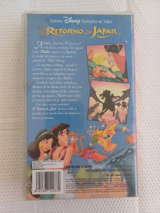 VHS El Retorno de Jafar Disney (Español)
