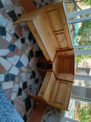 Conjunto Rinconera con Mesa y Taburete