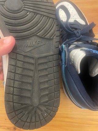 Zapatillas Jordan Air 1 Azul y Blanco