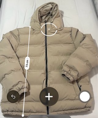 Abrigo Pull&Bear beige capucha
