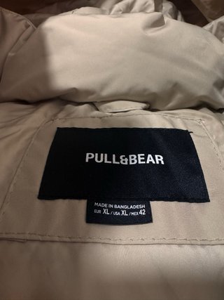 Abrigo Pull&Bear beige capucha