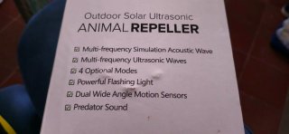 Repelente ultrasonido para exteriores