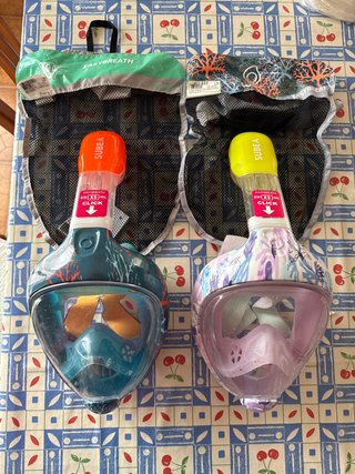 Máscaras de snorkel SUBEA Easybreath Talla XS.