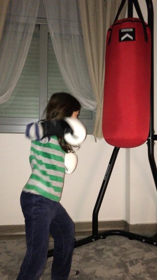 Saco de boxeo Decathlon con soporte