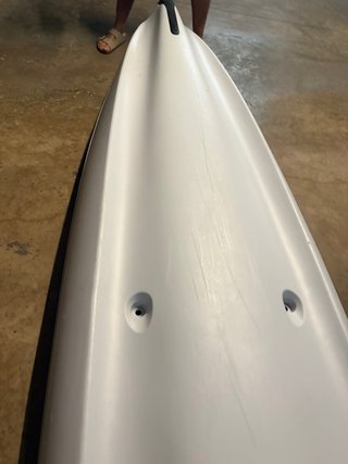 Kayak rígido de 3 Tobago Azul con chalecos y remos