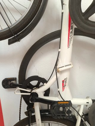 Bicicleta Plegable Blanca
