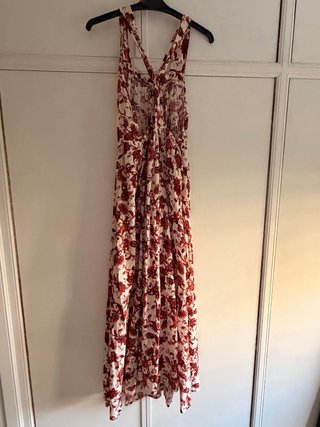 Vestido midi floral MNG Talla L