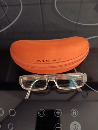 Gafas graduadas nuevas beige y naranja