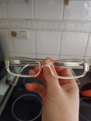 Gafas graduadas nuevas beige y naranja