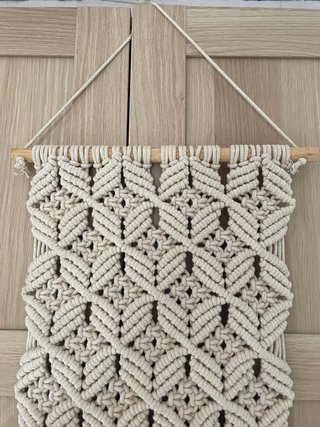 Tapiz Macramé Beige