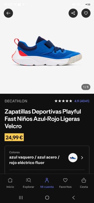 Zapatillas Decathlon Talla 38. Nuevas cuestan 24,9