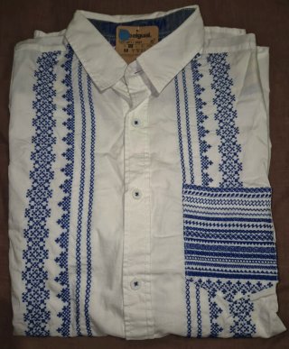 Camisa manga larga bordada