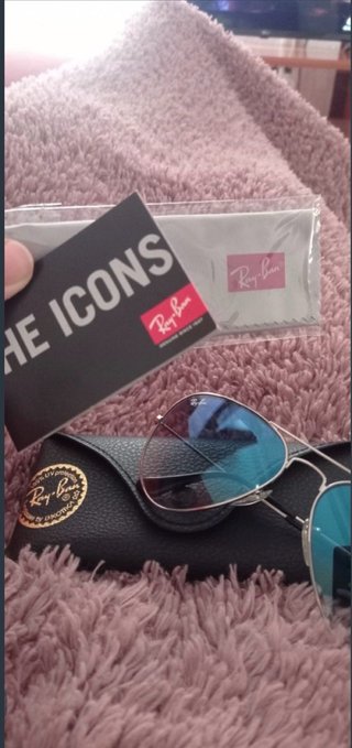 Ray-Ban Aviator 3025 Lente Azul/Plata