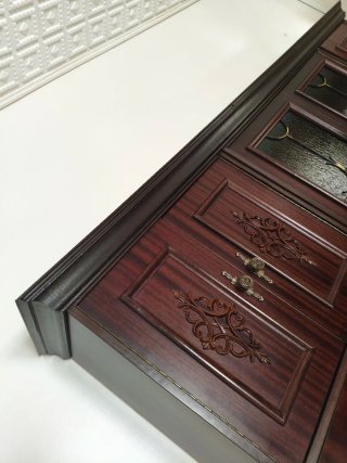 Mueble de salón madera y cristal